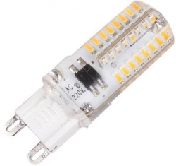 LED žárovka G9, 64x SMD3014, 230V/2,5W, teplá bílá