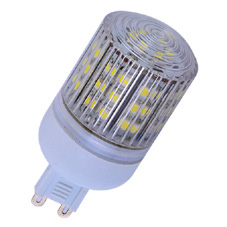 LED žárovka G9, 48x SMD LED, 230 V, teplá bílá 2700K