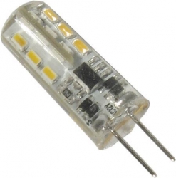Žárovka LED G4 teplá bílá, 12V/1,6W, 24x SMD3014, silikonový obal