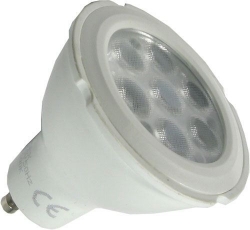 Žárovka LED GU10, 7xSMD2835 1W, 230V/7W, teplá bílá, stmívatelná