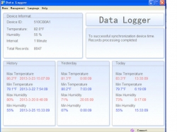 Teploměr+vlhkoměr DS102 se záznamem - USB Datalogger