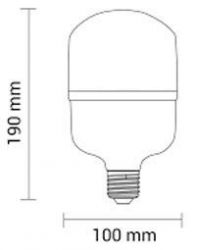 Žárovka LED E27 T100 230V/25W, teplá bílá