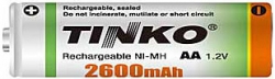 Akumulátor nabíjecí NiMH AA 1,2V/2600mAh, TINKO, 1ks