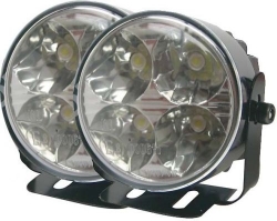 DRL - Světla pro denní svícení DRL7R-1W, 4xLED, 12/24V, kulatá