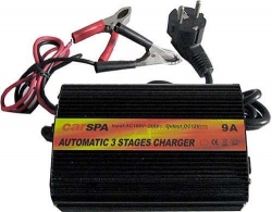 Nabíječka 12V/9A spínaná pro Pb akumulátory, CARSPA