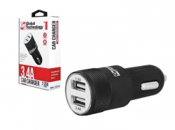 Autoadaptér 2x USB 12V/5V 3,4A, GT