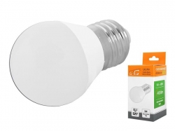 Žárovka LED E27 G45 230V/5W, bílá teplá, LTC