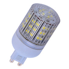 Fotografie LED žárovka G9, 48x SMD LED, 230 V, teplá bílá 2700K