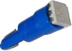 Žárovka LED T5 12V/0,3W modrá