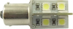 Žárovka LED Ba15S 12V bílá, CAN-BUS, 16xSMD5050