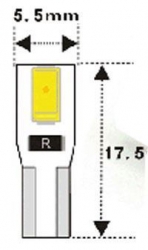 Žárovka LED T5 12V/1W bílá, CANBUS
