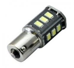 Žárovka LED Ba15S 12V /3,5W, bílá, CANBUS, 18xSMD5730
