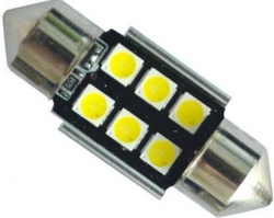 Žárovka LED SV8,5-8 sufit, 12-24V, 6xLED3030, bílá, CAN BUS, dél