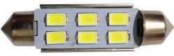 Žárovka LED SV8,5-8 sufit 39mm 12V/2W bílá