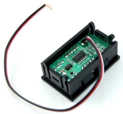 Voltmetr panelový LED červený, 0-30V