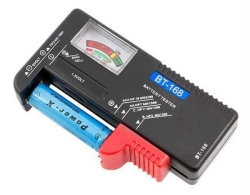 Tester baterií - AAA, AA, C, D, 9V a knoflíkových 1,5V