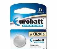 CR2016 Lithiová baterie mincová 3V EUROBATT