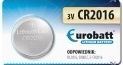 CR2016 Lithiová baterie mincová 3V EUROBATT