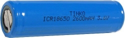 Nabíjecí článek Li-Ion ICR18650 3,6V/2600 mAh Tinko