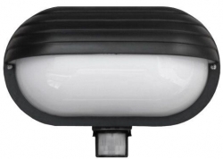 Nástěnné světlo s PIR senzorem ST69, 230V/60W, barva černá