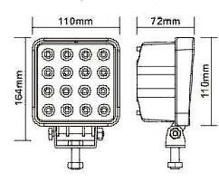 Pracovní světlo LED 10-30V/48W