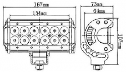 Světelná lišta LED 10-30V/36W l=16,7cm