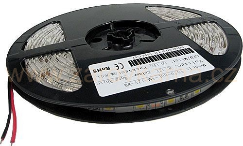 LED pásek 12V 10mm RGB, 60xLED5050/m, IP20, cívka 5m