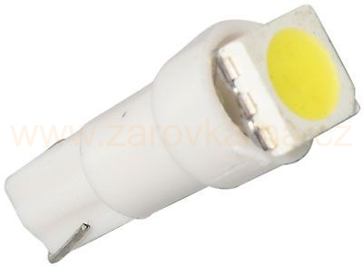 Žárovka LED T5 12V/0,3W bílá