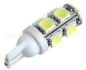 Žárovka LED T10 12V/2,5W bílá