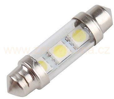 Žárovka LED SV8,5-8 sufit 36mm s ochranným sklem, 12V, bílá 