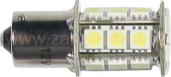 Žárovka LED Ba15S 12V/3W bílá, 18xSMD 5050