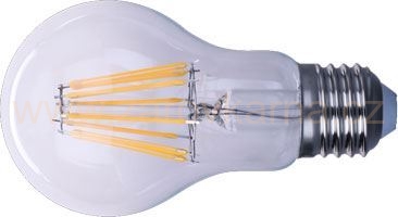 Žárovka LED E27 Filament 230V/8W, teplá bílá