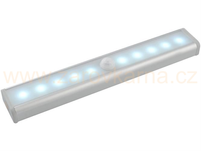 LED osvětlení s pohybovým senzorem 10LED, 4x AAA